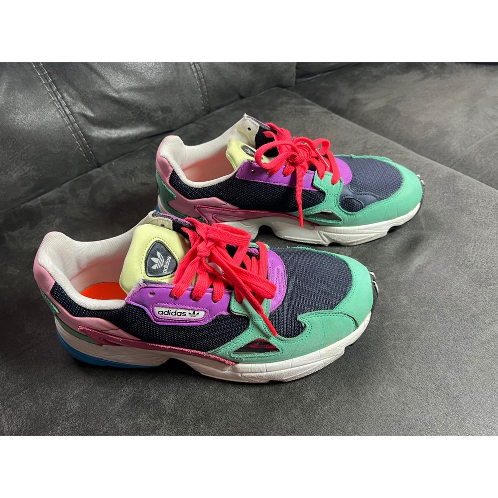 Adidas Falcon Womens Multi Color Casual Athletic Shoes Size 10 US 425 EU - Picture 2 of 5
